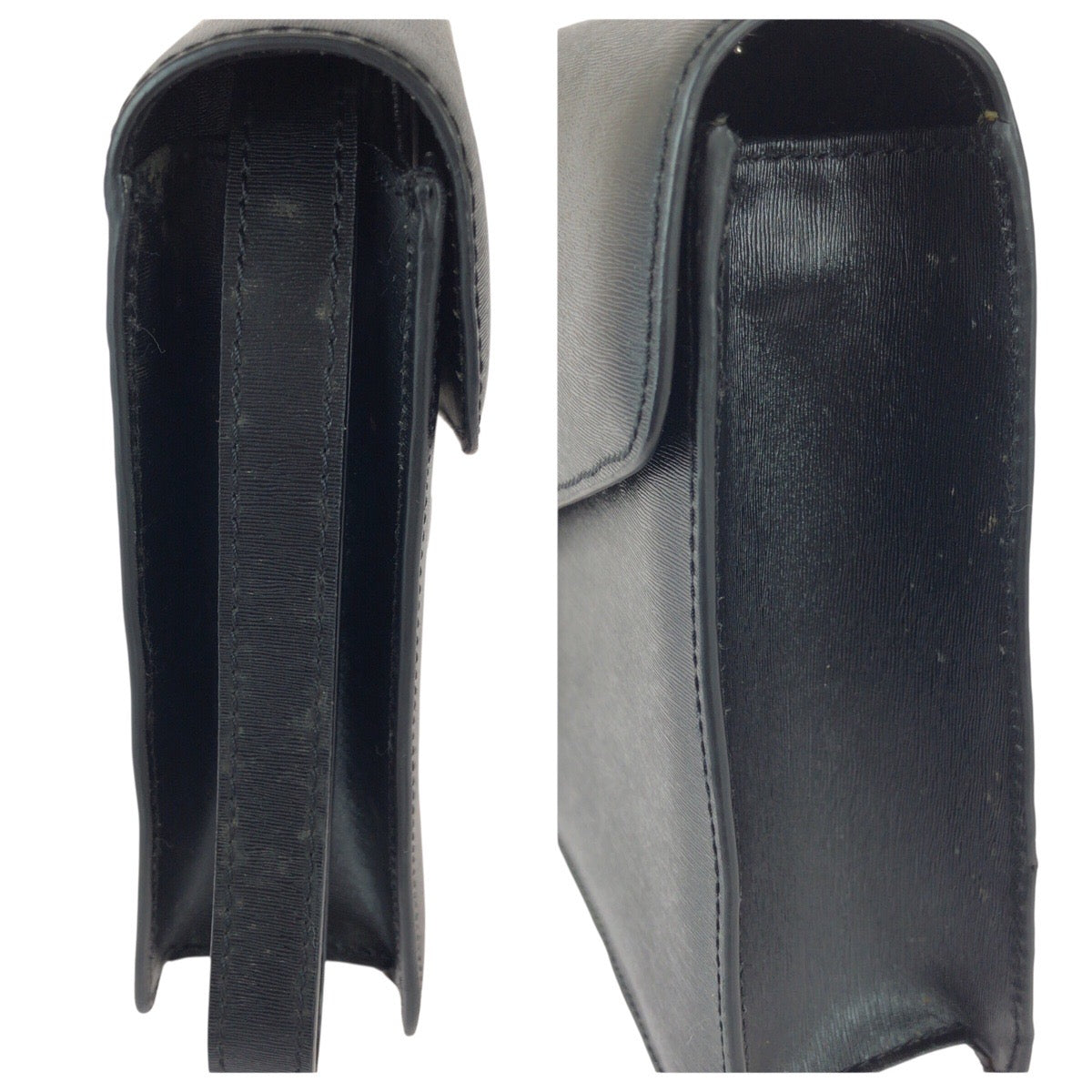 22617
Dunhill ダンヒル ブラック 黒 シルバー金具 レザー クラッチバッグ セカンドバッグ メンズ ABP15