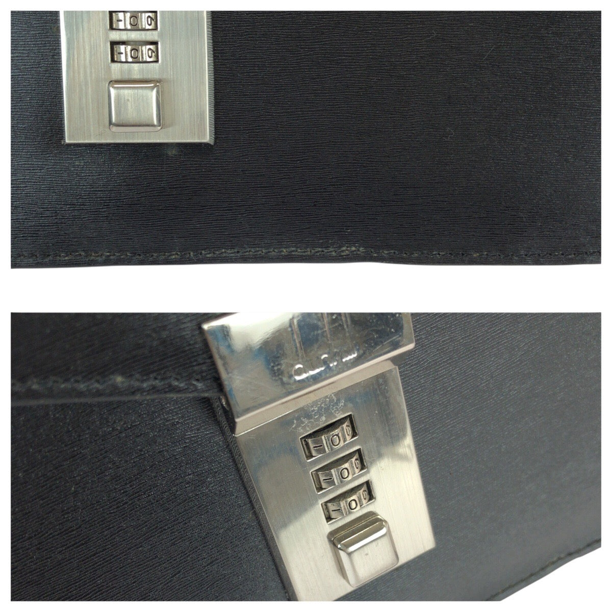 22617
Dunhill ダンヒル ブラック 黒 シルバー金具 レザー クラッチバッグ セカンドバッグ メンズ ABP15