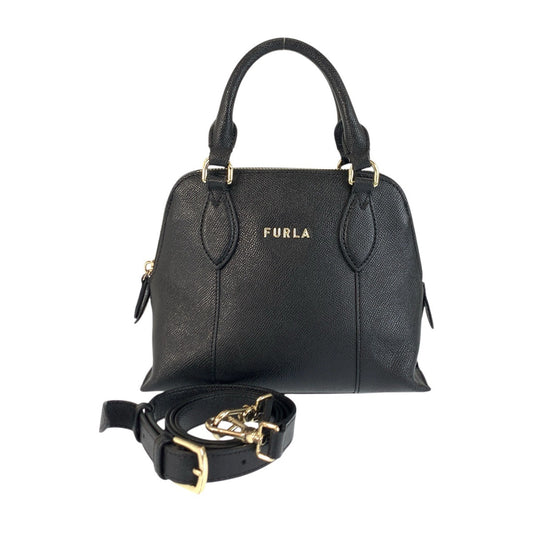 22622
Furla フルラ ブラック 黒 ゴールド金具 レザー 149538 ハンドバッグ ショルダーバッグ 2way レディース ABP10