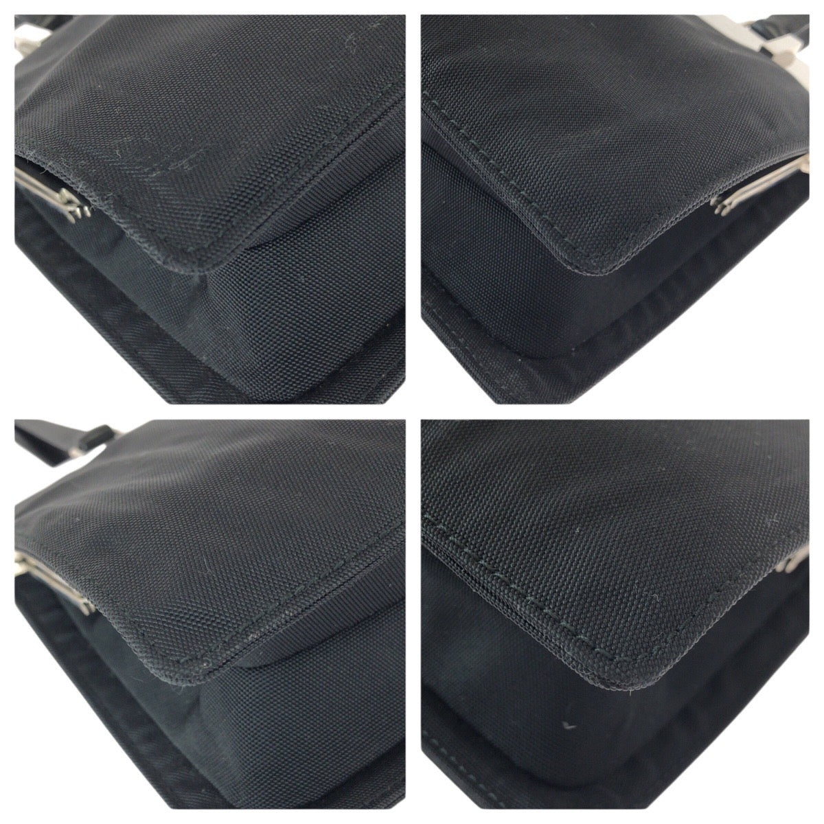 22625
GUCCI グッチ ヴィンテージ ブラック 黒 シルバー金具 キャンバス / レザー 001.3218 ハンドバッグ ショルダーバッグ レディース ABP30