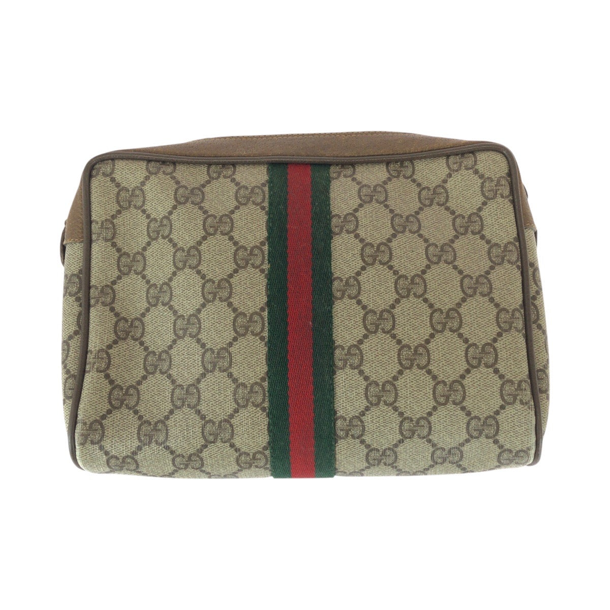 22626
GUCCI グッチ ヴィンテージ シェリーライン オールドグッチ オールドグッチ ベージュ ブラウン GGスプリームキャンバス / レザー 89 01 012 クラッチバッグ セカンドバッグ メンズ AB12