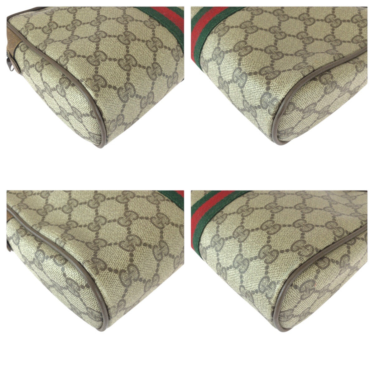 22626
GUCCI グッチ ヴィンテージ シェリーライン オールドグッチ オールドグッチ ベージュ ブラウン GGスプリームキャンバス / レザー 89 01 012 クラッチバッグ セカンドバッグ メンズ AB12