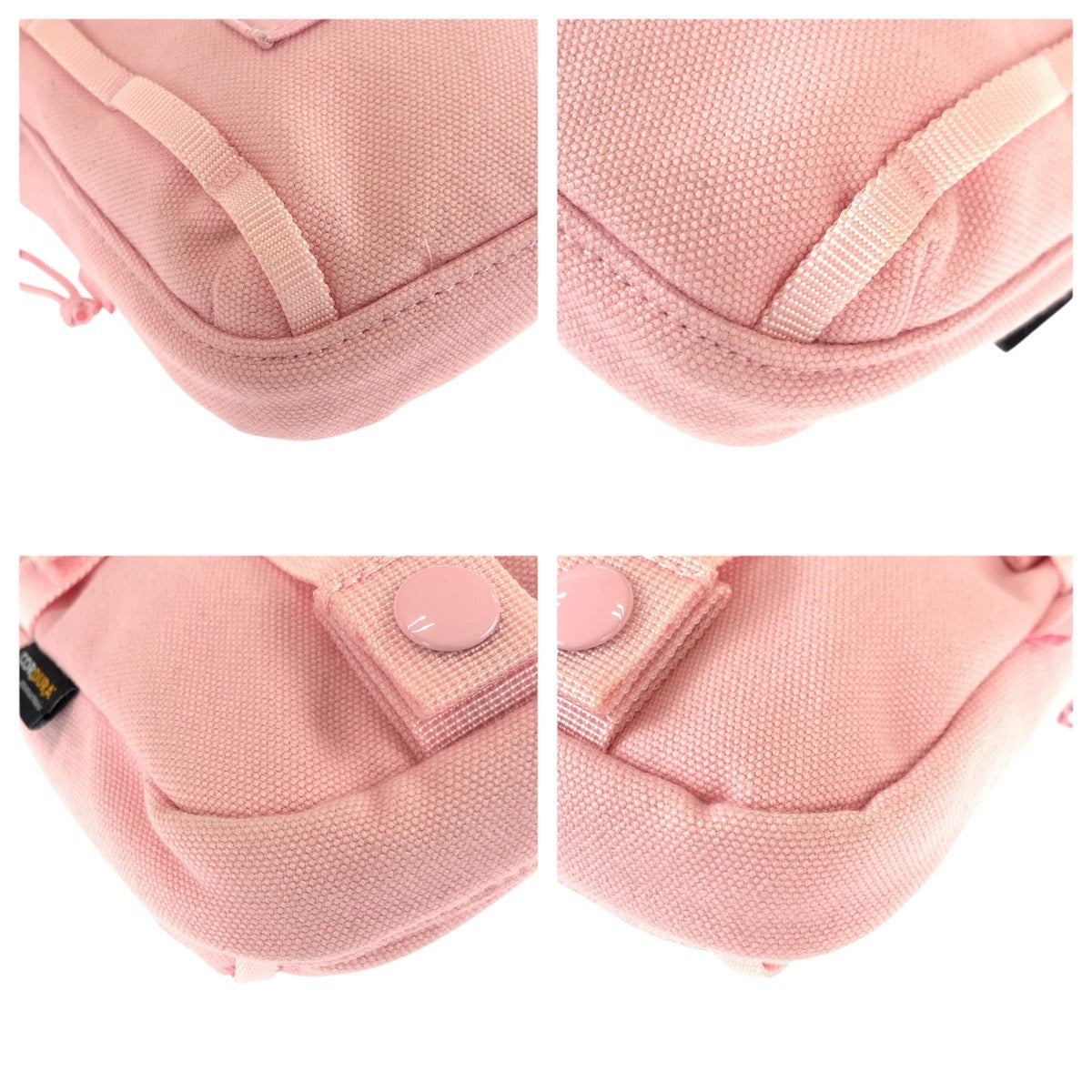 22627
Supreme シュプリーム ピンク キャンバス B9SS25 ショルダーバッグ ポシェット ポーチ レディース A8