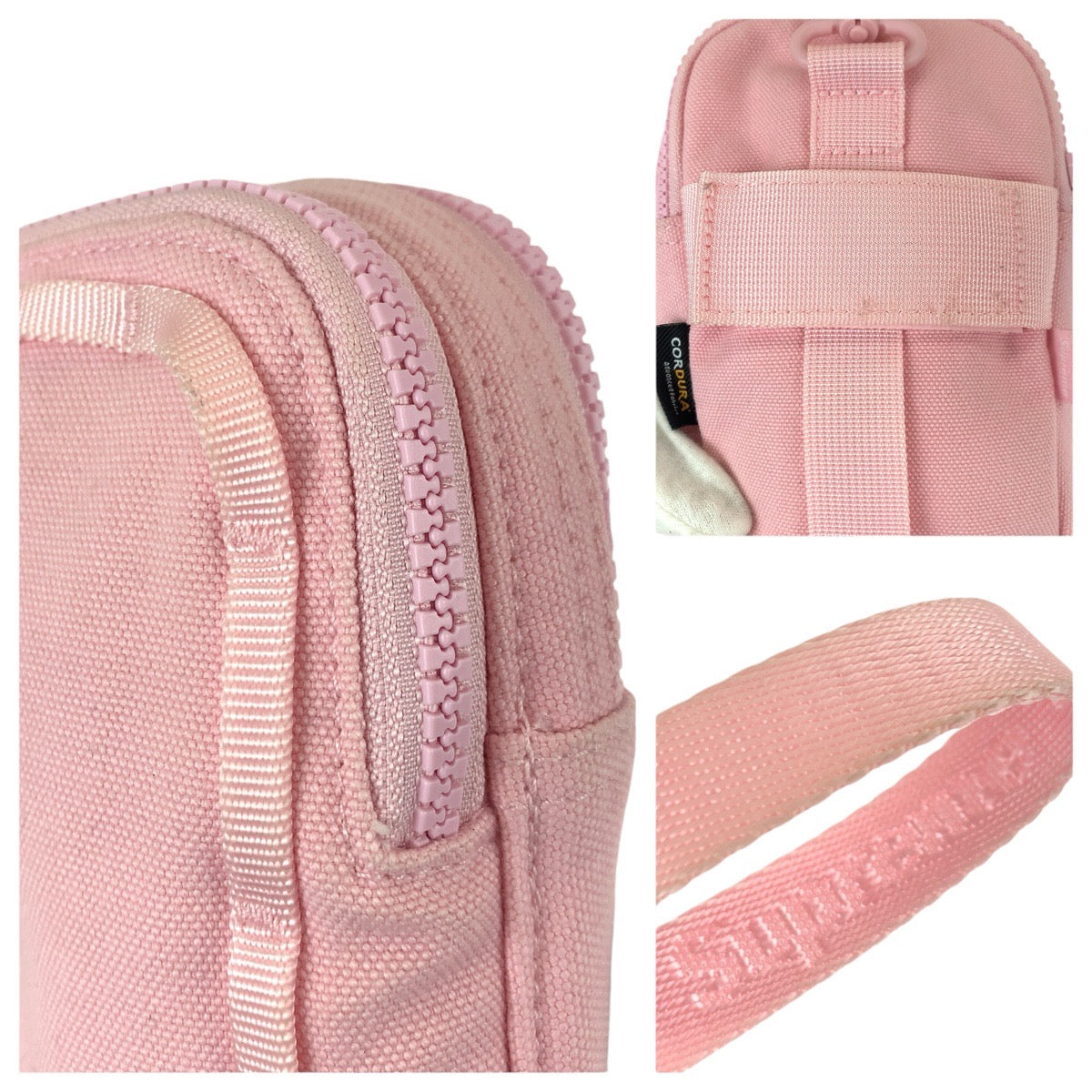 22627
Supreme シュプリーム ピンク キャンバス B9SS25 ショルダーバッグ ポシェット ポーチ レディース A8