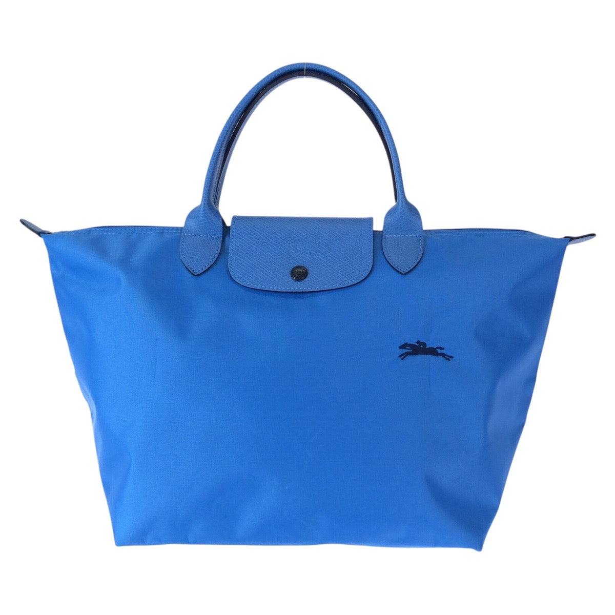 22632
Longchamp Le Pliage M Blue Silver Hardware Nylon L1623619P50 Tote Bag Unisex Women's ABP10