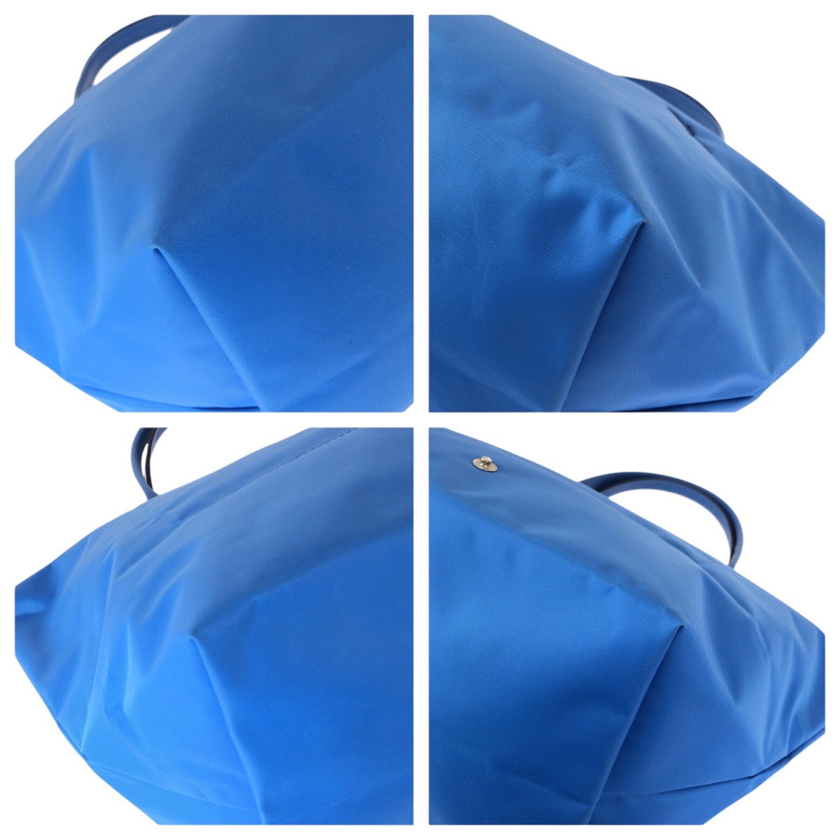 22632
Longchamp Le Pliage M Blue Silver Hardware Nylon L1623619P50 Tote Bag Unisex Women's ABP10