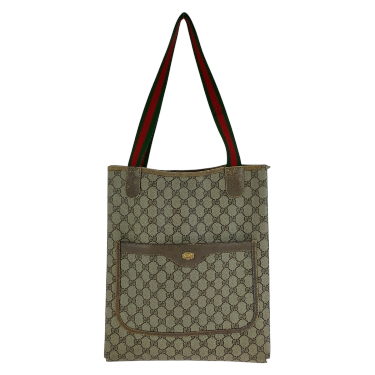22633
GUCCI グッチ ヴィンテージ オールドグッチ シェリーライン ベージュ GGスプリームキャンバス / レザー 39 02 003 トートバッグ ショルダーバッグ レディース B16