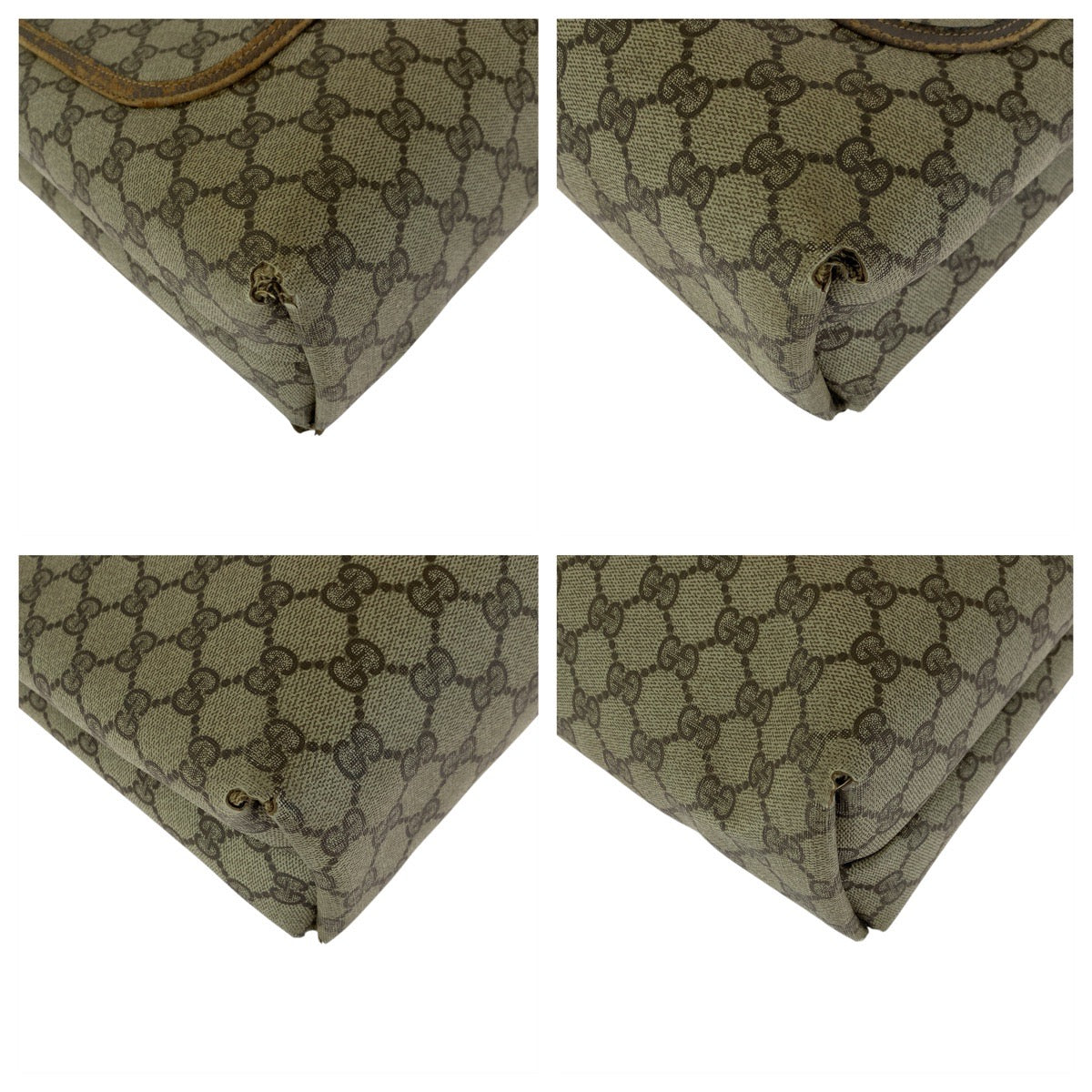 22633
GUCCI グッチ ヴィンテージ オールドグッチ シェリーライン ベージュ GGスプリームキャンバス / レザー 39 02 003 トートバッグ ショルダーバッグ レディース B16
