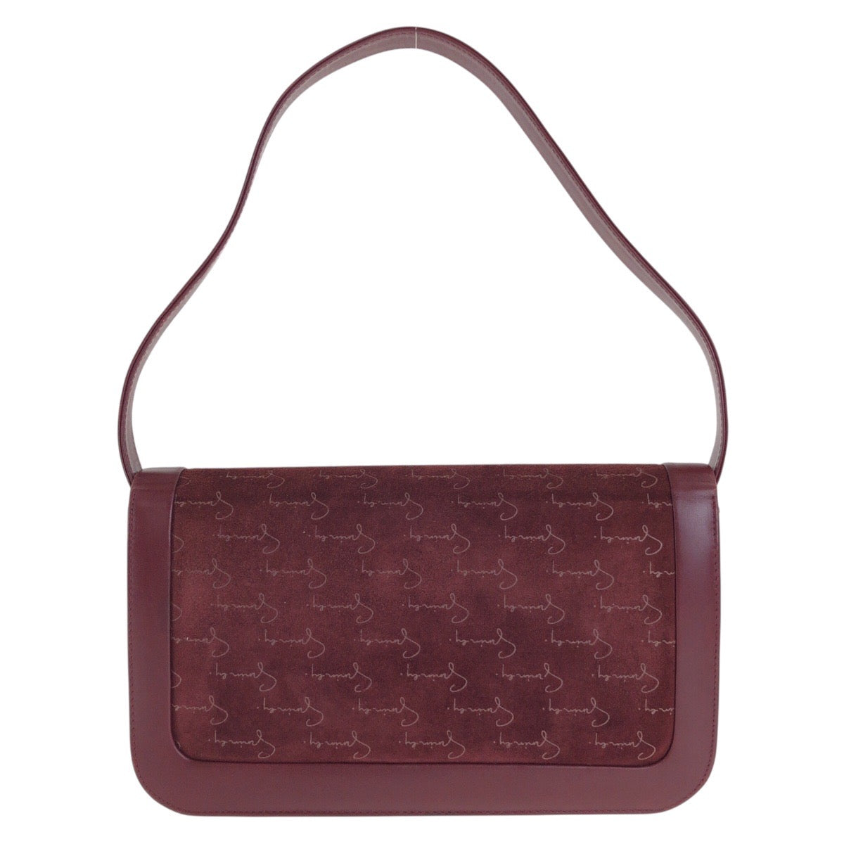 22635
GIVENCHY ジバンシィ ボルドー ゴールド金具 スウェード / レザー ショルダーバッグ レディース ABP21