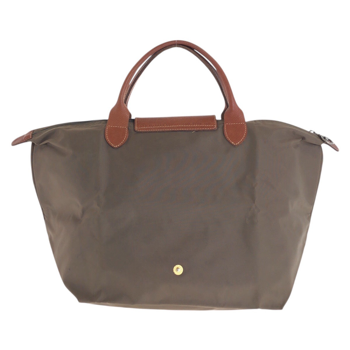 22636
Longchamp ロンシャン ル・プリアージュ カーキ ブラウン ゴールド金具 ナイロン / レザー トートバッグ ハンドバッグ レディース AB8