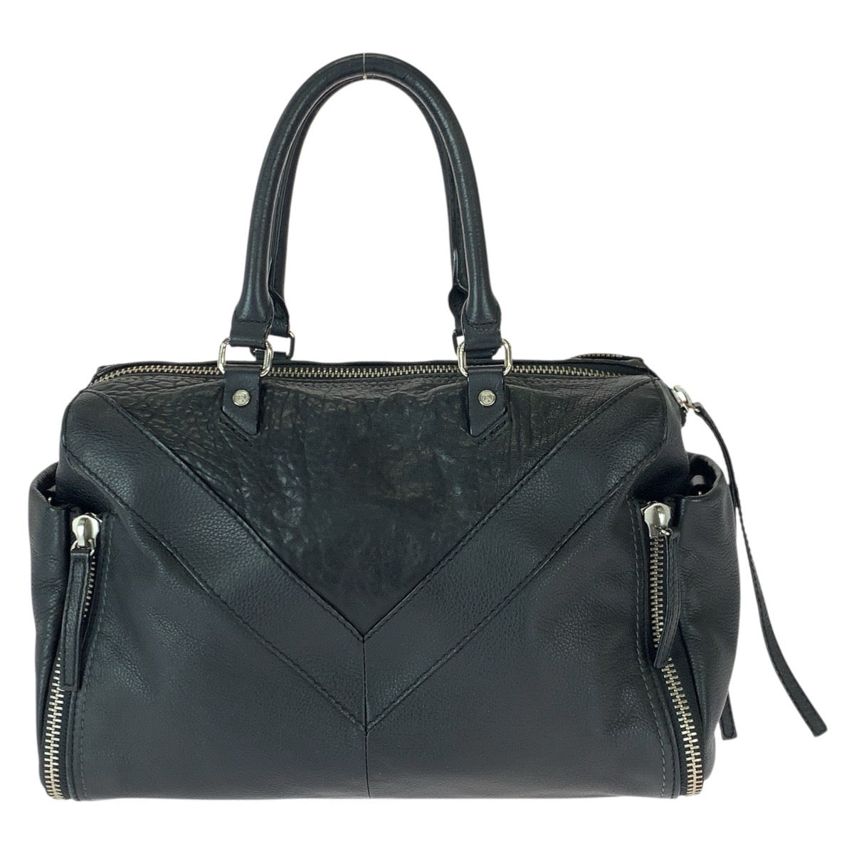 22637
DIESEL ディーゼル レ ジッパー 2way ブラック 黒 シルバー金具 レザー X03628 ショルダーバッグ トートバッグ レディース AB8