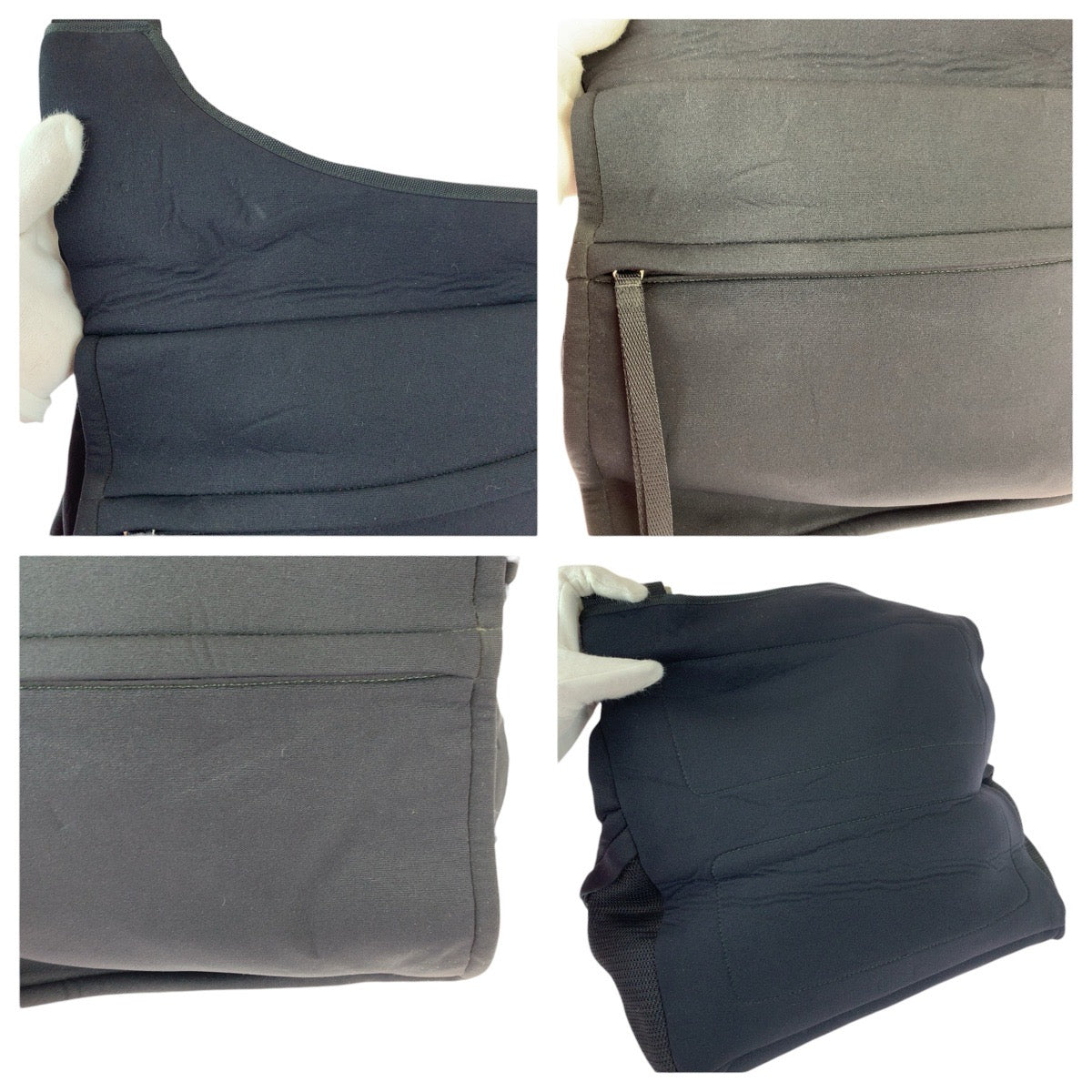 22638
PRADA プラダ プラダスポーツ ブラック 黒 シルバー金具 / ネオプレン ショルダーバッグ メッセンジャーバッグ メンズ AB15