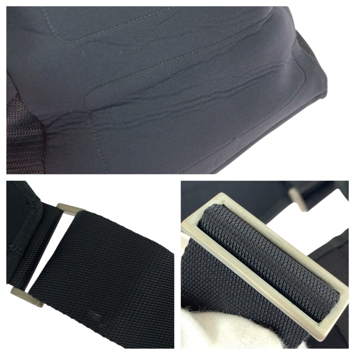 22638
PRADA プラダ プラダスポーツ ブラック 黒 シルバー金具 / ネオプレン ショルダーバッグ メッセンジャーバッグ メンズ AB15