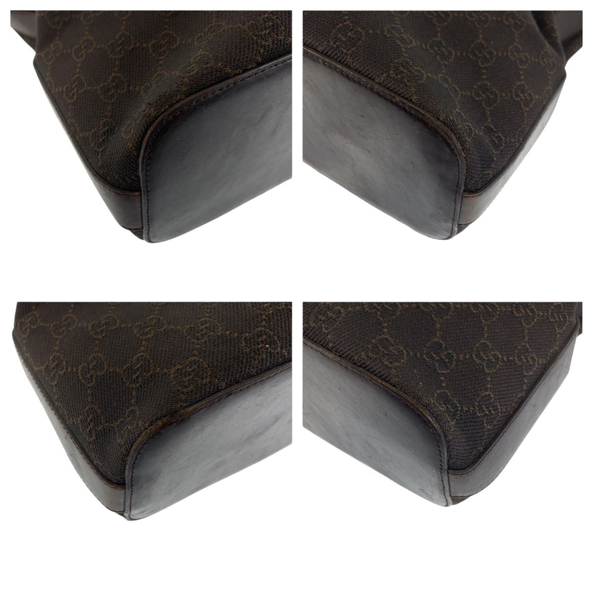 22640
GUCCI グッチ ブラウン ダークブラウン シルバー金具 GGキャンバス 01234 ショルダーバッグ レディース AB21