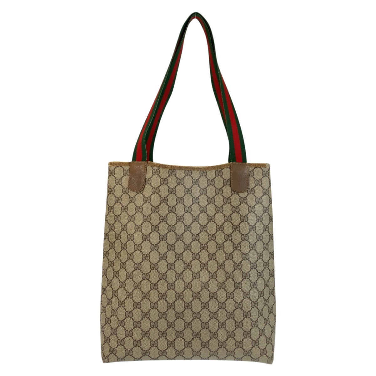 22644
GUCCI グッチ ヴィンテージ シェリーライン ベージュ ブラウン GGスプリームキャンバス / レザー 39 02 003 トートバッグ ショルダーバッグ レディース AB16