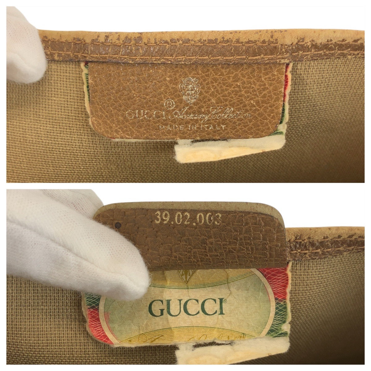 22644
GUCCI グッチ ヴィンテージ シェリーライン ベージュ ブラウン GGスプリームキャンバス / レザー 39 02 003 トートバッグ ショルダーバッグ レディース AB16