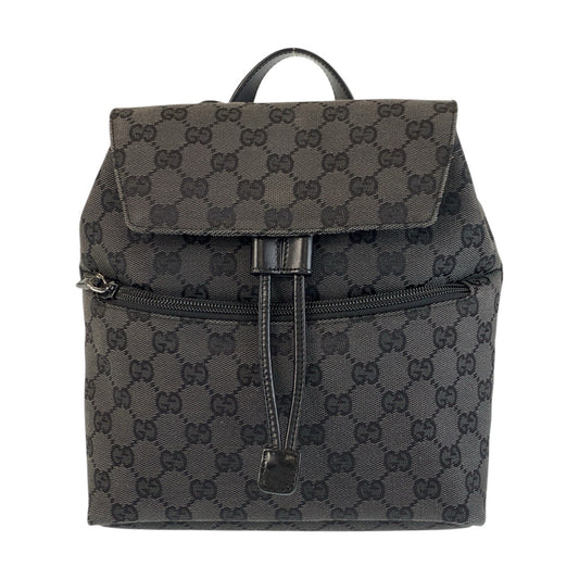 22645
GUCCI グッチ ブラック 黒 GGキャンバス 003 0242 バックパック デイパック レディース ABP35