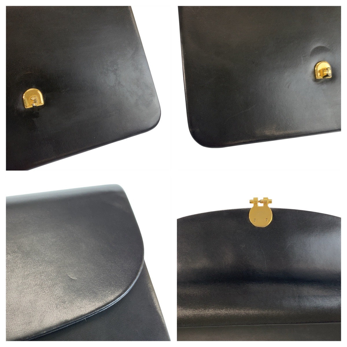 22651
Christian Dior クリスチャンディオール ヴィンテージ ブラック 黒 ゴールド金具 レザー チェーンショルダーバッグ レディース AB42