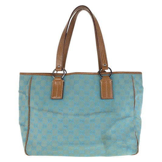 22655
GUCCI グッチ ライトブルー ブラウン GGキャンバス / レザー 113017 トートバッグ ショルダーバッグ レディース AB28