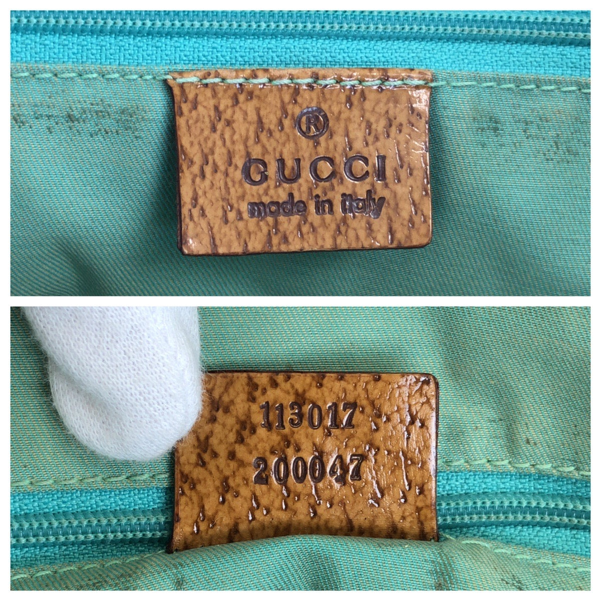 22655
GUCCI グッチ ライトブルー ブラウン GGキャンバス / レザー 113017 トートバッグ ショルダーバッグ レディース AB28