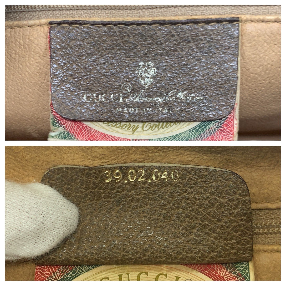 22656
GUCCI Vintage Old Gucci Sherry Line Beige Brown Gold Hardware GG Supreme Canvas 39.02.040 Shoulder Bag Handbag Mini Boston Bag Ladies AB35