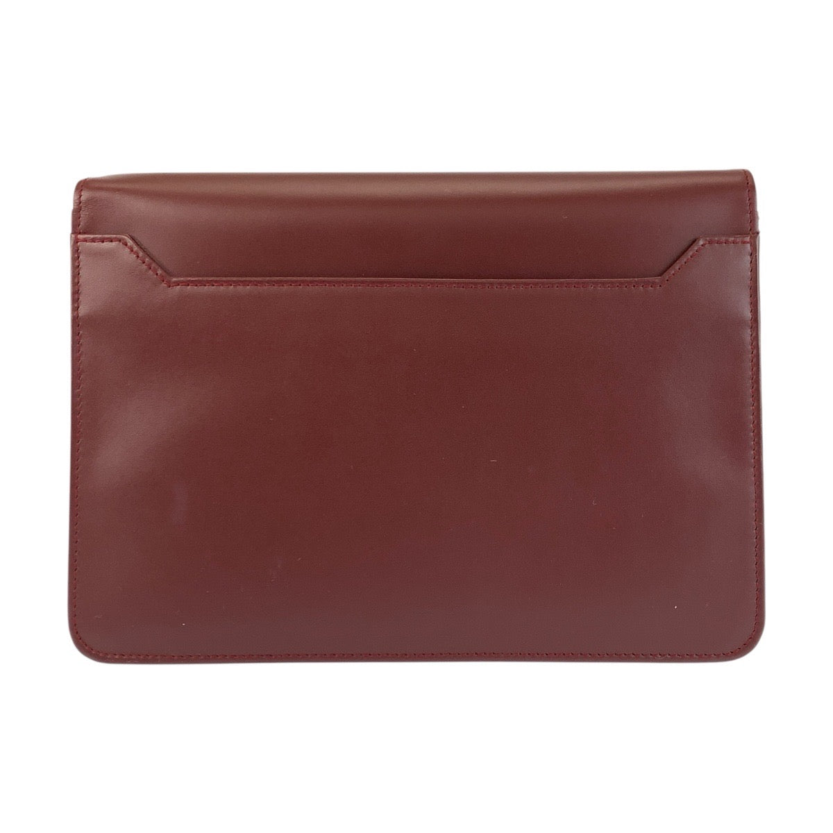 22659
CARTIER カルティエ マストライン ボルドー ゴールド金具 レザー クラッチバッグ セカンドバッグ メンズ A35