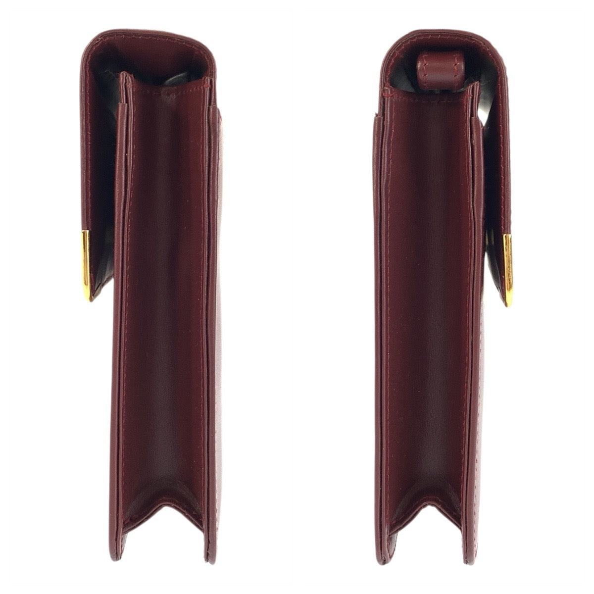 22659
CARTIER カルティエ マストライン ボルドー ゴールド金具 レザー クラッチバッグ セカンドバッグ メンズ A35