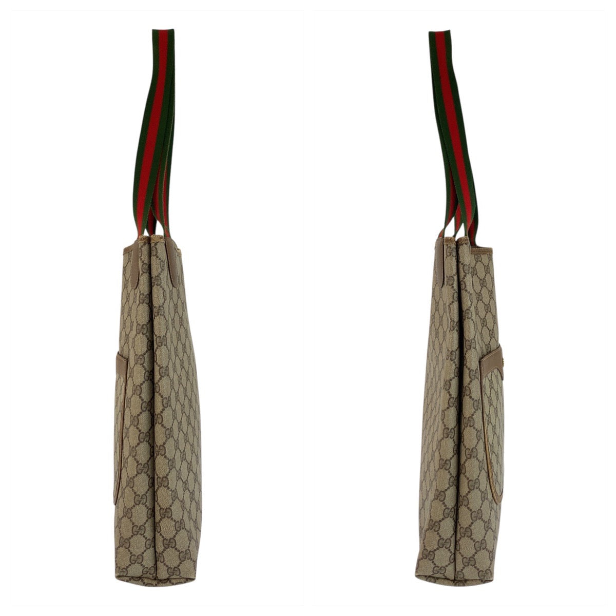 22660
GUCCI グッチ ヴィンテージ シェリーライン ベージュ ブラウン GGスプリームキャンバス 39 02 003 トートバッグ ショルダーバッグ レディース AB24