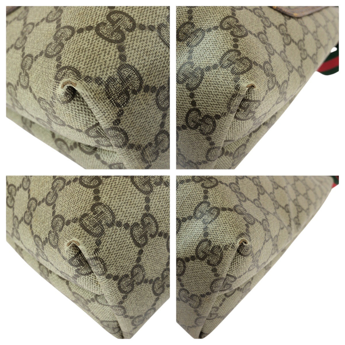 22665
GUCCI グッチ ヴィンテージ オールドグッチ シェリーライン ベージュ ブラウン GGスプリームキャンバス 39.02.003 トートバッグ ショルダーバッグ レディース AB21