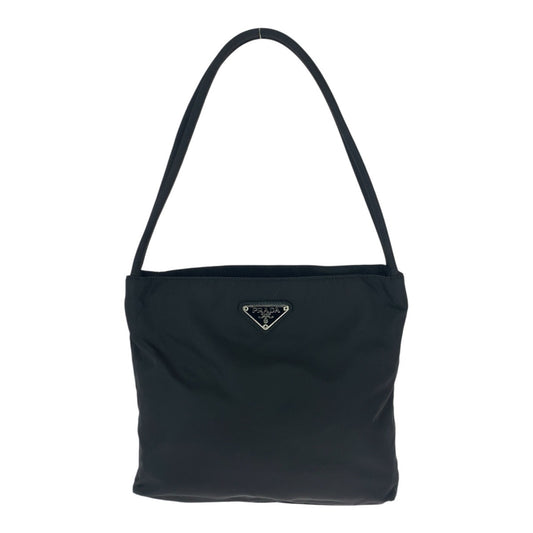 22667
PRADA プラダ テスート 三角ロゴプレート ブラック 黒 シルバー金具 ナイロン ショルダーバッグ トートバッグ レディース ABP35