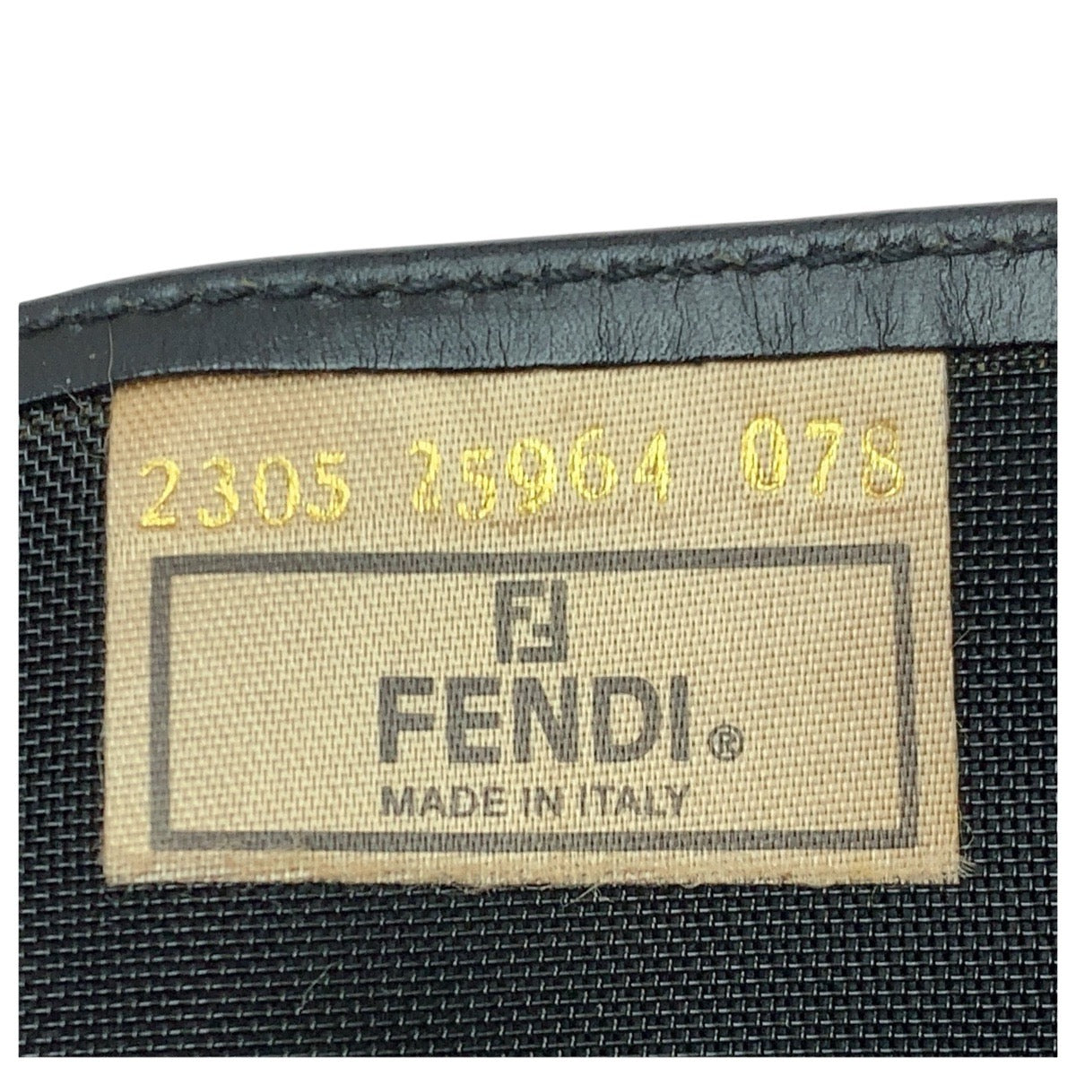 22669
FENDI フェンディ FFロゴ ブラック 黒 ゴールド金具 レザー / メッシュ トートバッグ ショルダーバッグ レディース ABP28