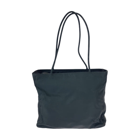22670
PRADA プラダ テスート 三角ロゴプレート ブラック 黒 ナイロン ショルダーバッグ トートバッグ レディース AB28