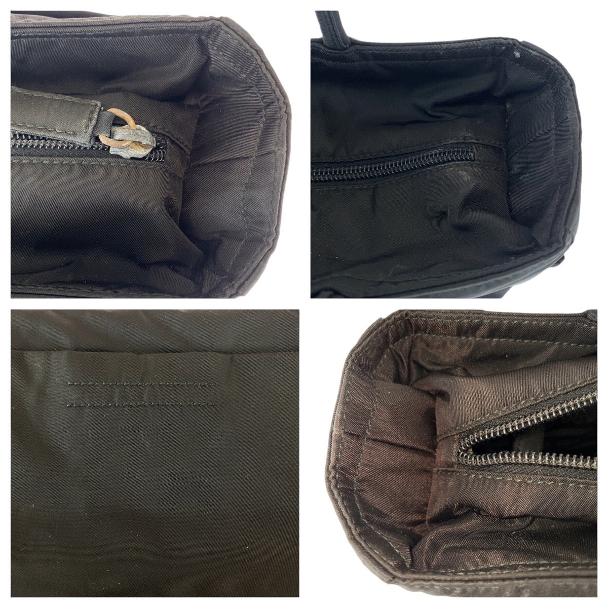 22670
PRADA プラダ テスート 三角ロゴプレート ブラック 黒 ナイロン ショルダーバッグ トートバッグ レディース AB28