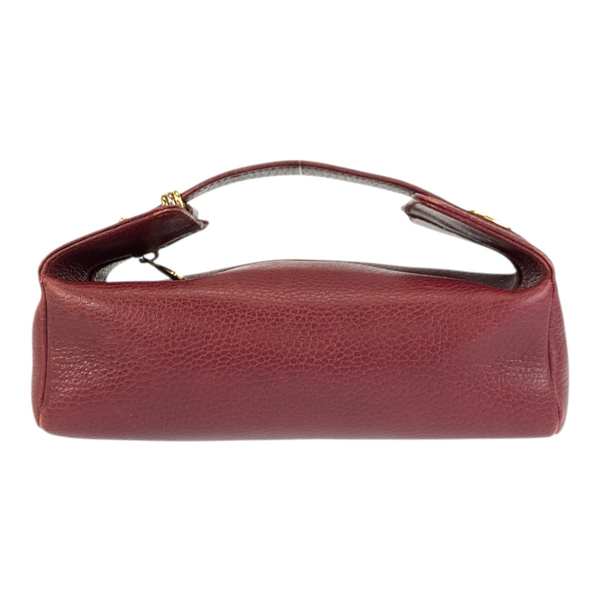 22671
CARTIER カルティエ マストライン トリニティ ボルドー ゴールド金具 レザー ハンドバッグ ポーチ レディース ABP21