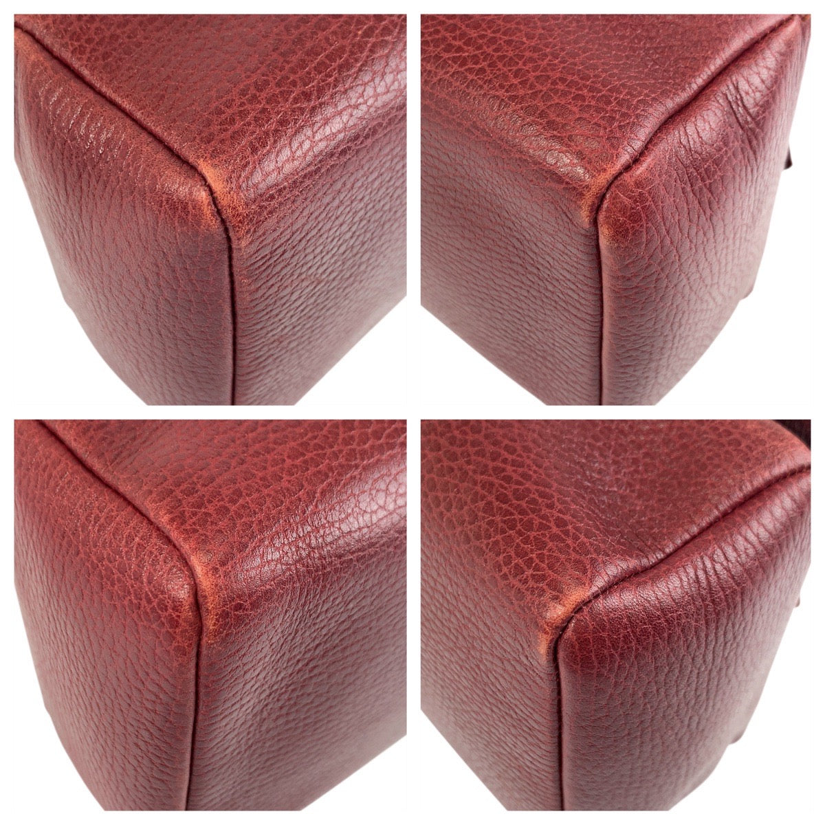 22671
CARTIER カルティエ マストライン トリニティ ボルドー ゴールド金具 レザー ハンドバッグ ポーチ レディース ABP21