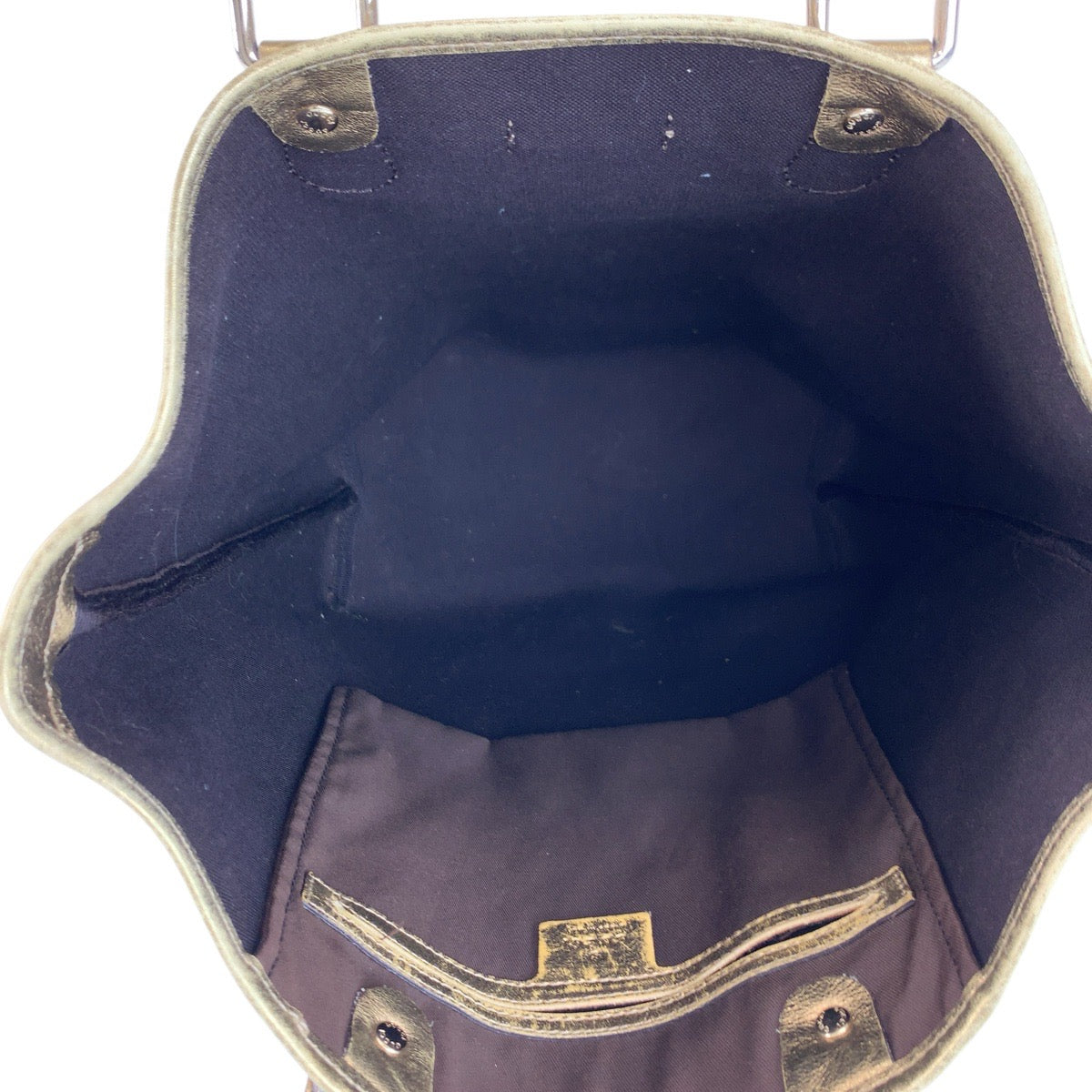 22672
GUCCI GG Crystal Beige Gold Hardware PVC / Leather 189896 Tote Bag Shoulder Bag Ladies AB28