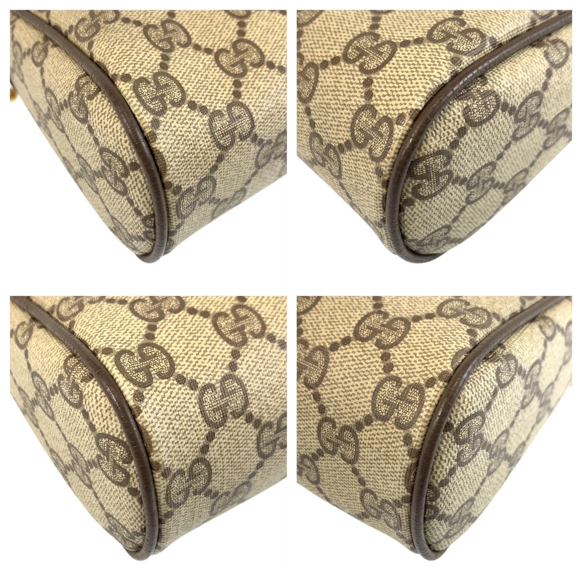 22674
GUCCI グッチ ヴィンテージ シェリーライン ベージュ ブラウン ゴールド金具 GGスプリームキャンバス / レザー 89 01 012 クラッチバッグ セカンドバッグ メンズ ABP21