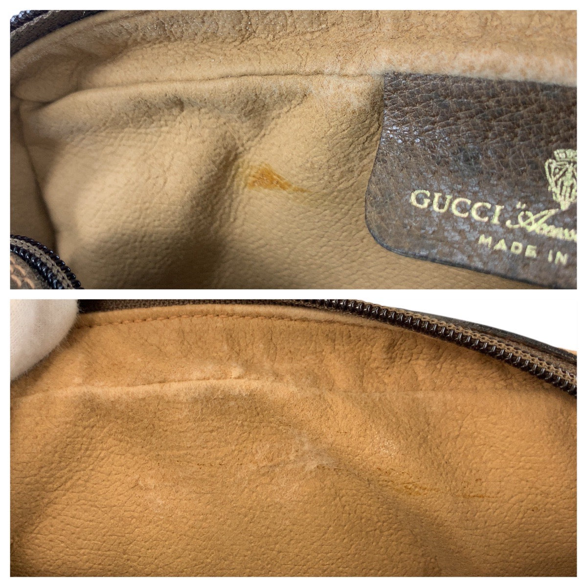 22674
GUCCI グッチ ヴィンテージ シェリーライン ベージュ ブラウン ゴールド金具 GGスプリームキャンバス / レザー 89 01 012 クラッチバッグ セカンドバッグ メンズ ABP21