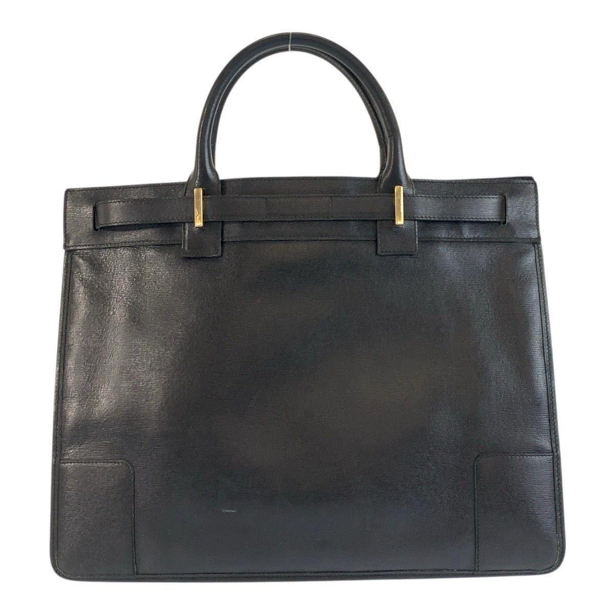 22677
GUCCI Black Gold Hardware Leather 002 1090 Handbag Business Bag Women's ABP28
