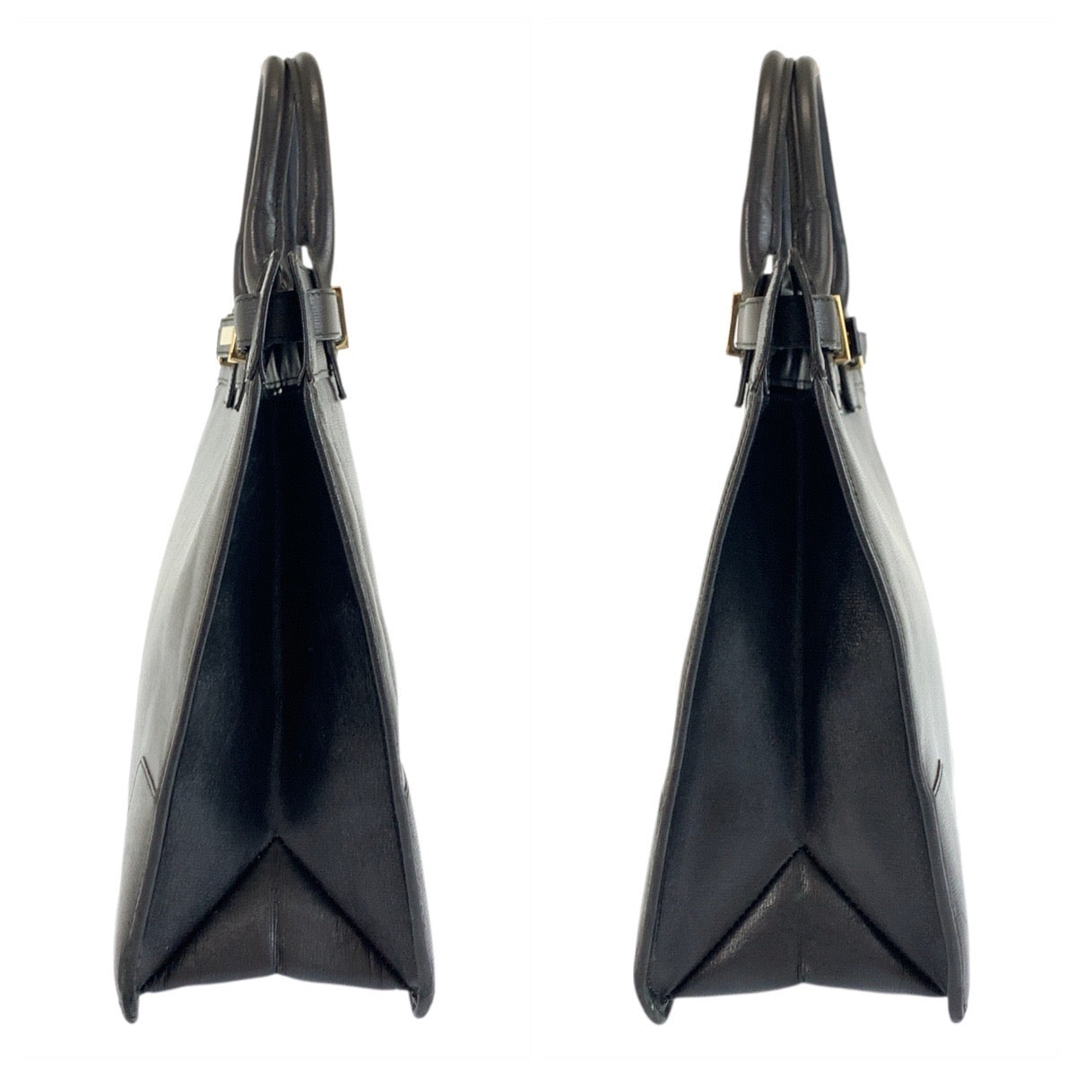 22677
GUCCI Black Gold Hardware Leather 002 1090 Handbag Business Bag Women's ABP28