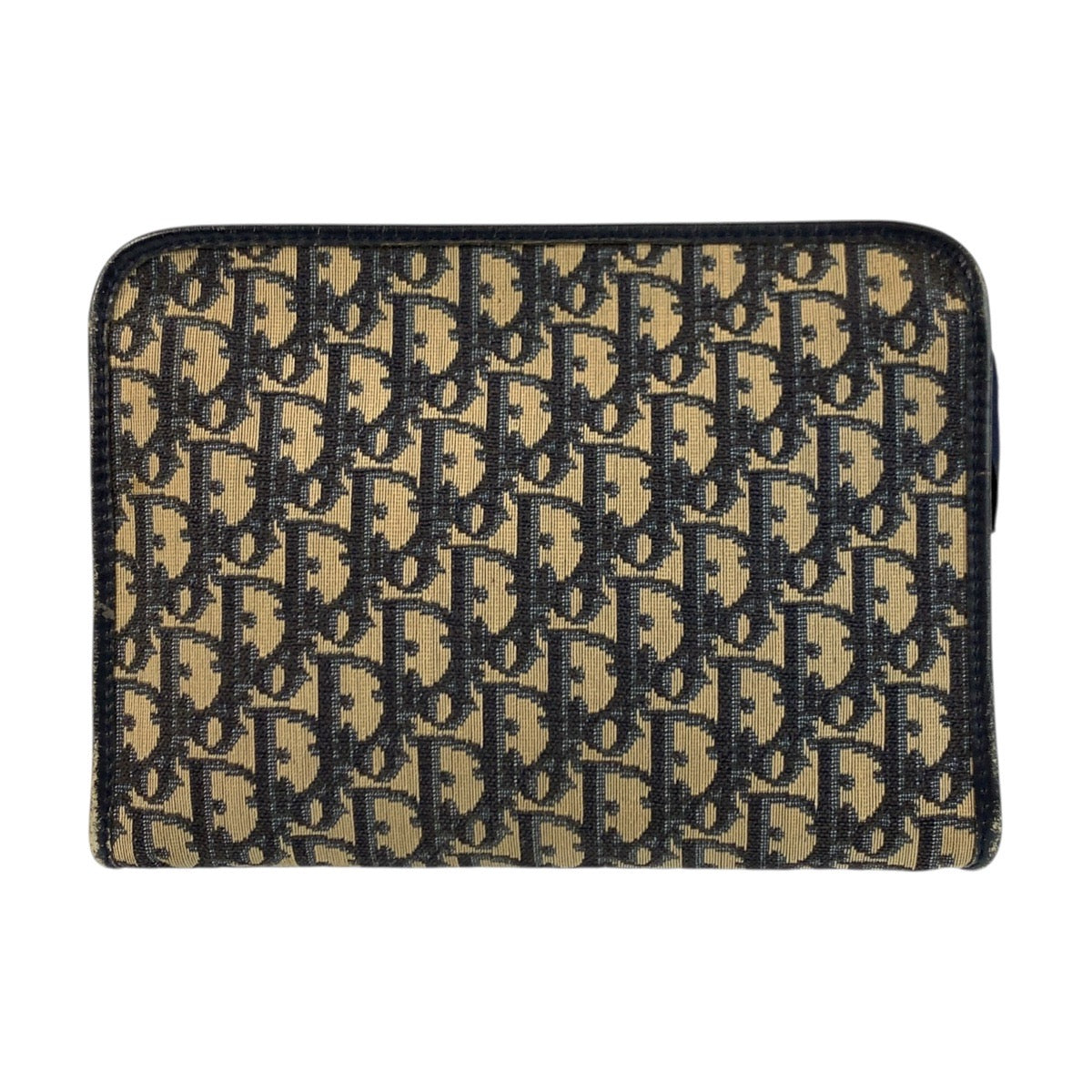 22682
Christian Dior Trottier Navy Canvas Clutch Bag Second Bag Men's AB12