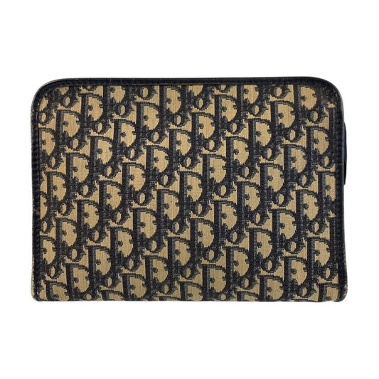 22682
Christian Dior クリスチャンディオール トロッター ネイビー キャンバス クラッチバッグ セカンドバッグ メンズ AB12