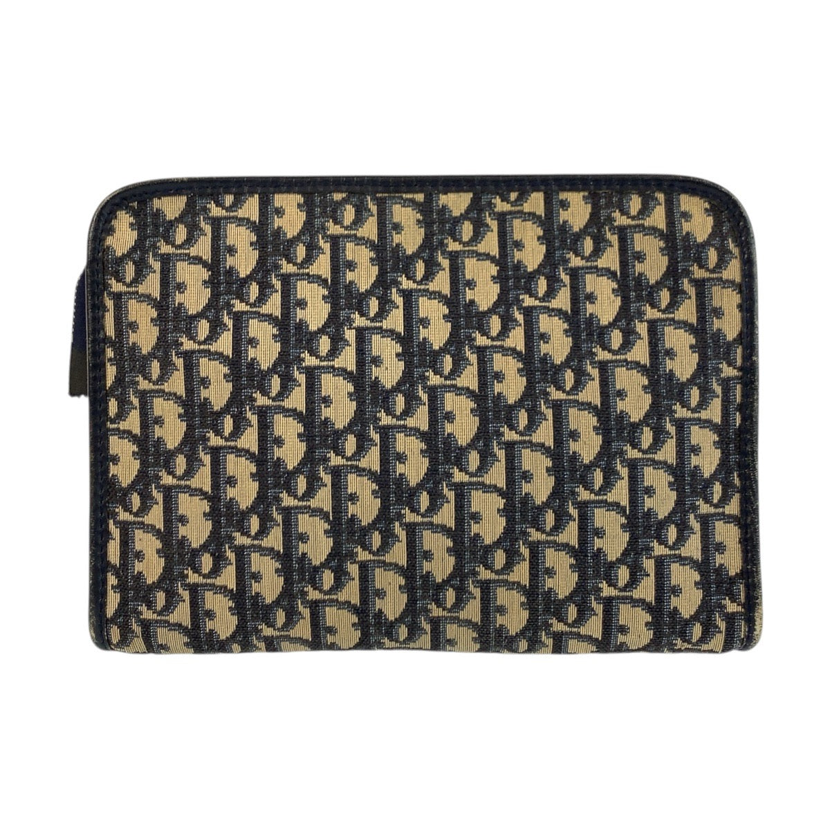 22682
Christian Dior Trottier Navy Canvas Clutch Bag Second Bag Men's AB12
