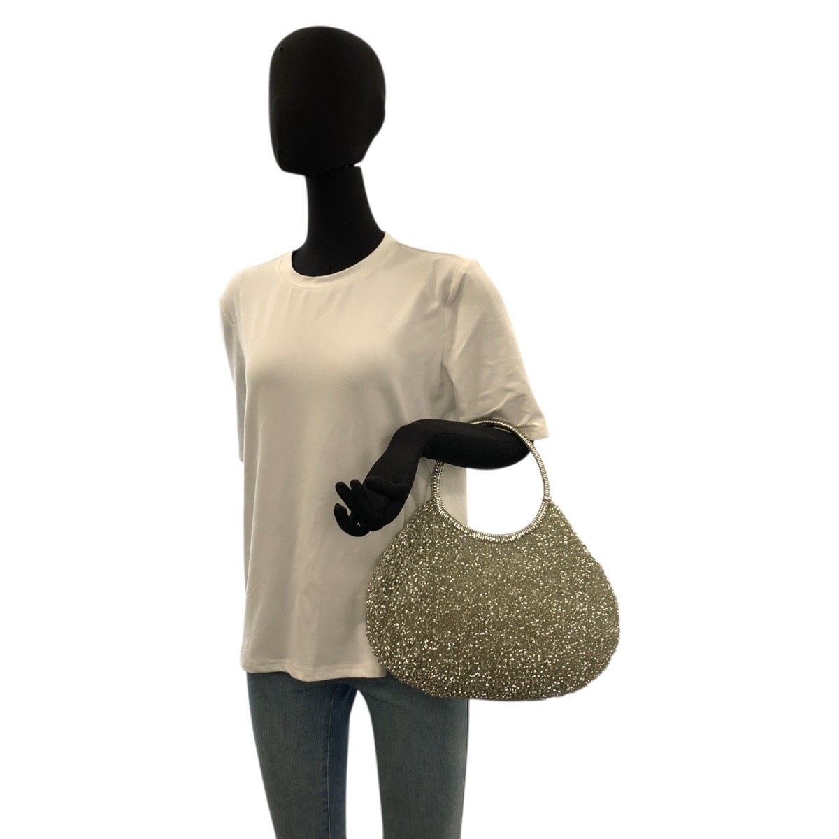 22692
ANTEPRIMA アンテプリマ スタンダード ラウンド シルバー PVC ハンドバッグ レディース ABP15