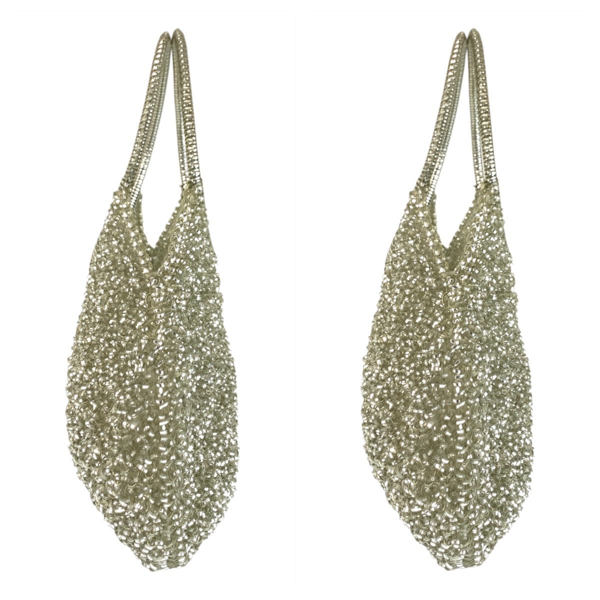 22692
ANTEPRIMA アンテプリマ スタンダード ラウンド シルバー PVC ハンドバッグ レディース ABP15