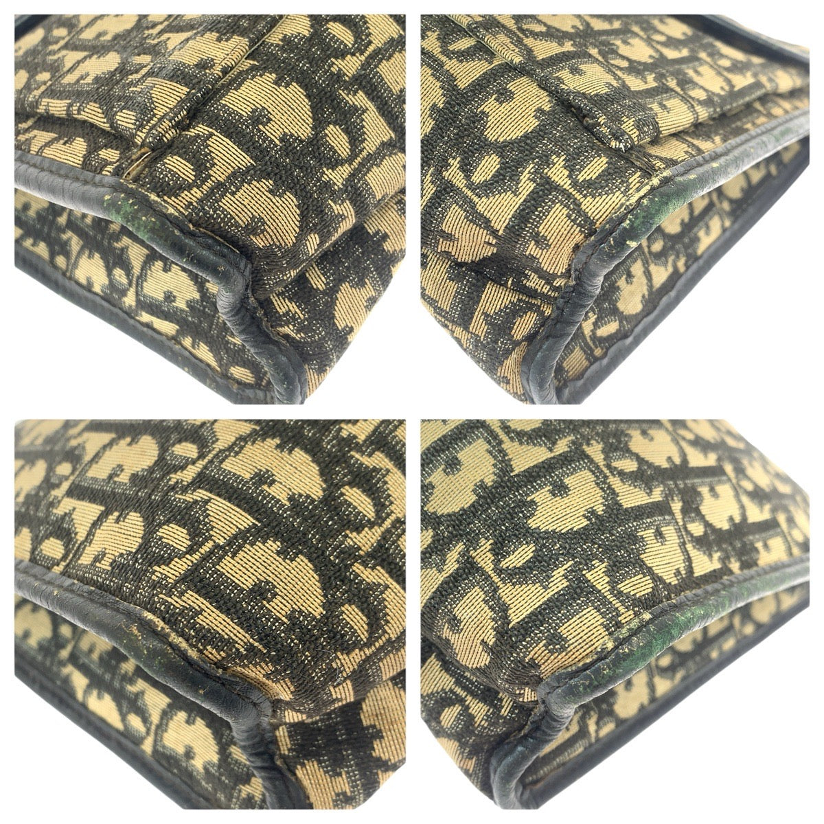 22694
Christian Dior クリスチャンディオール ヴィンテージ トロッター ベージュ ブラック ゴールド金具 キャンバス / レザー セカンドバッグ クラッチバッグ レディース AB14