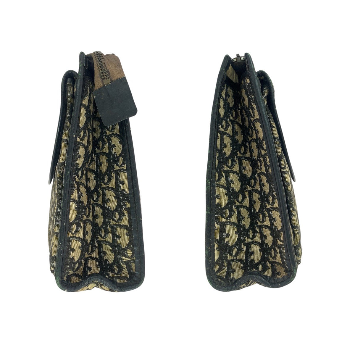 22694
Christian Dior クリスチャンディオール ヴィンテージ トロッター ベージュ ブラック ゴールド金具 キャンバス / レザー セカンドバッグ クラッチバッグ レディース AB14