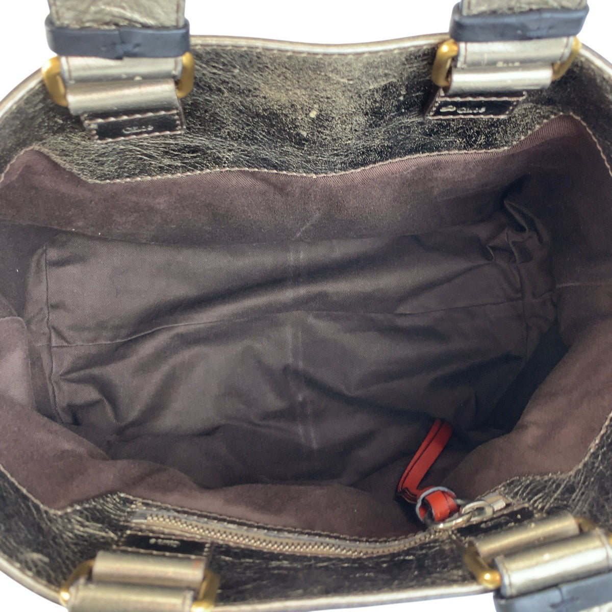 22696
Chloe クロエ ベージュ ブロンズ ゴールド金具 キャンバス / レザー トートバッグ ハンドバッグ レディース AB21