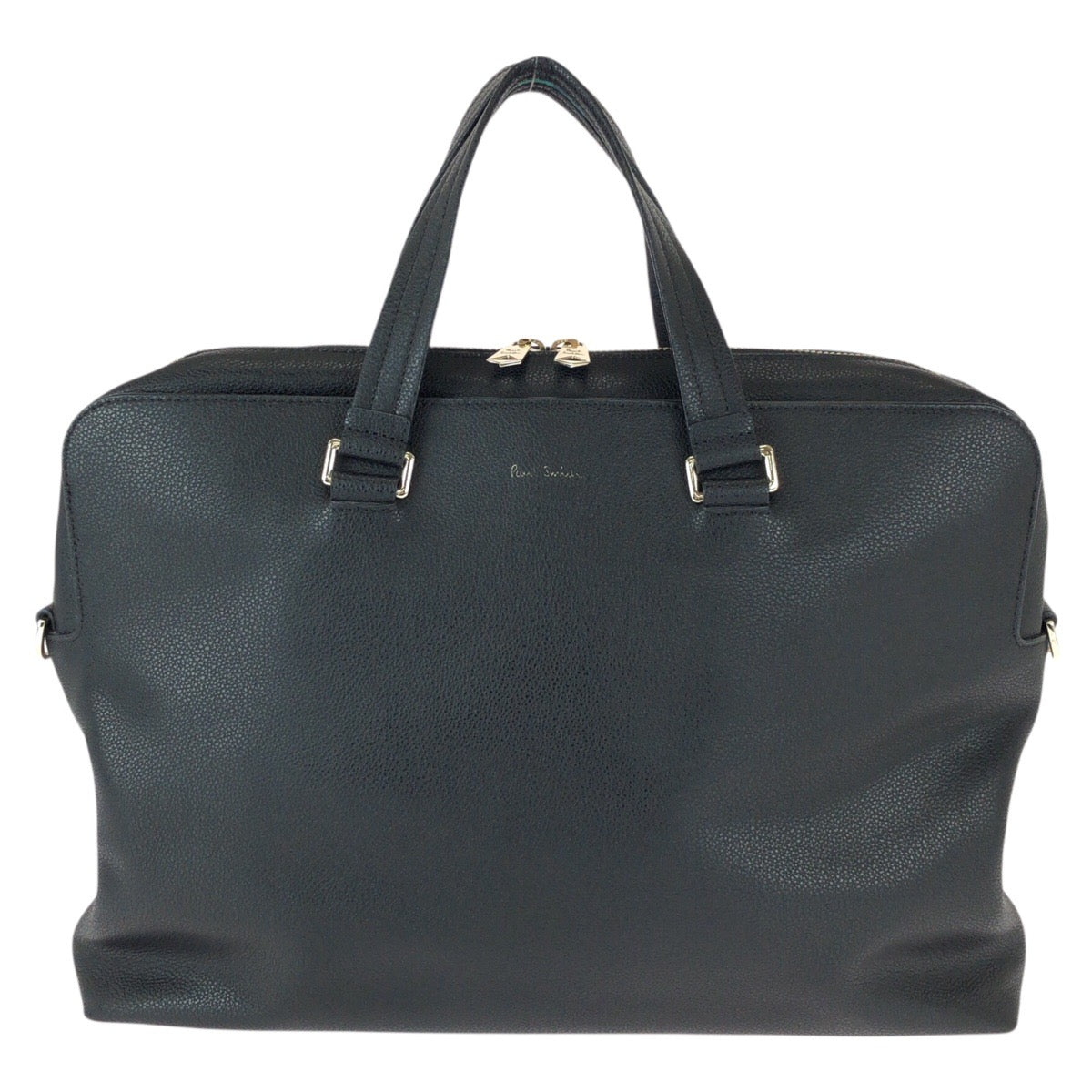 22697
Paul Smith ポール スミス マルチストライプ ブラック マルチカラー ゴールド金具 レザー ビジネスバッグ ブリーフケース メンズ ABP21