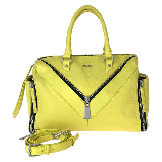 22701
DIESEL ディーゼル レ ジッパー 2way イエロー ブラック シルバー金具 レザー ショルダーバッグ トートバッグ レディース ABP15